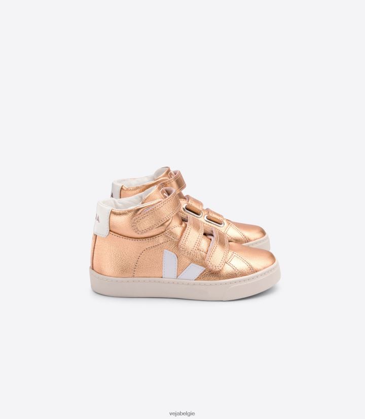 Veja zijn kinderen esplar midden chroomvrij leer venus wit schoenen 2882X314